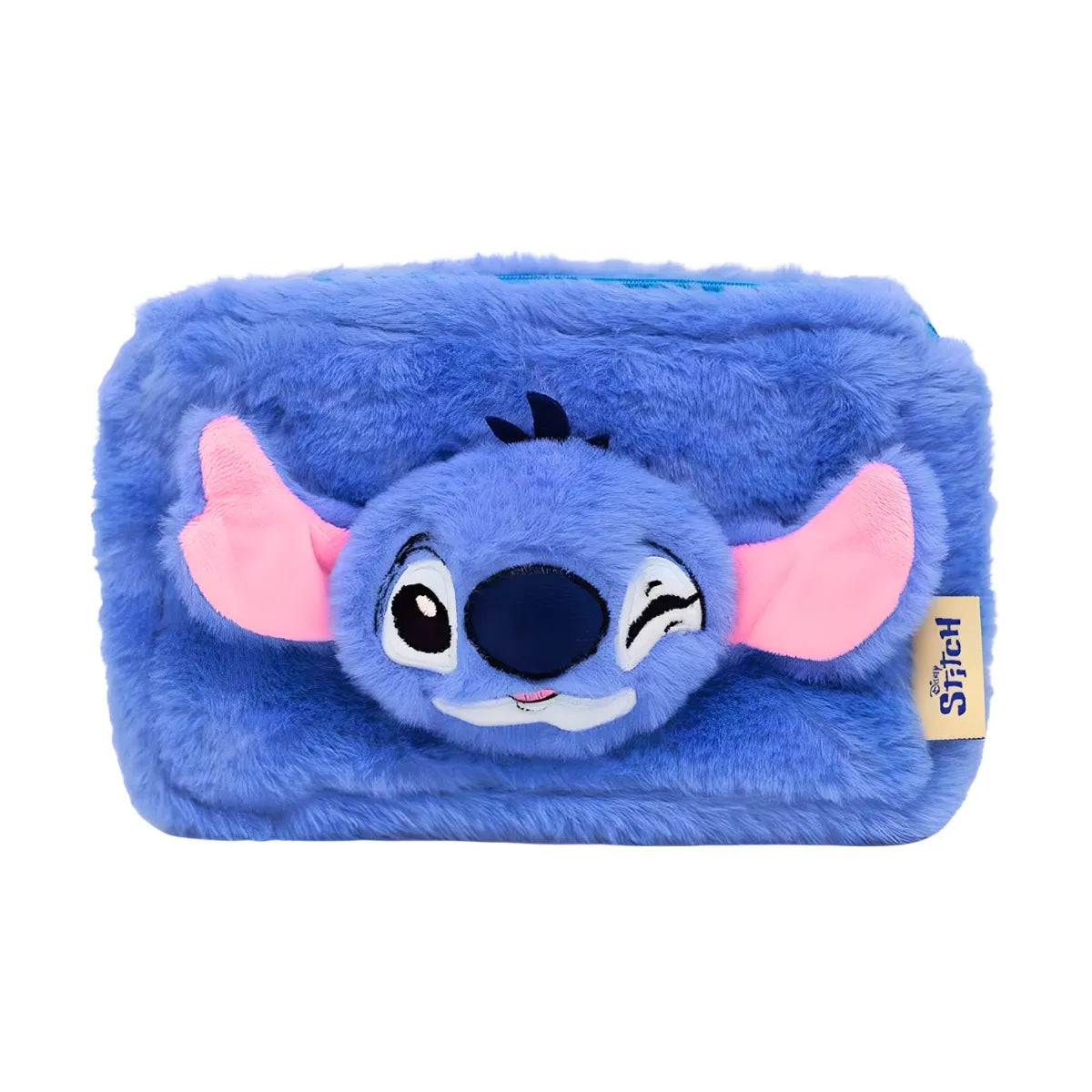 Necessaire de Pelúcia Stitch Azul Disney