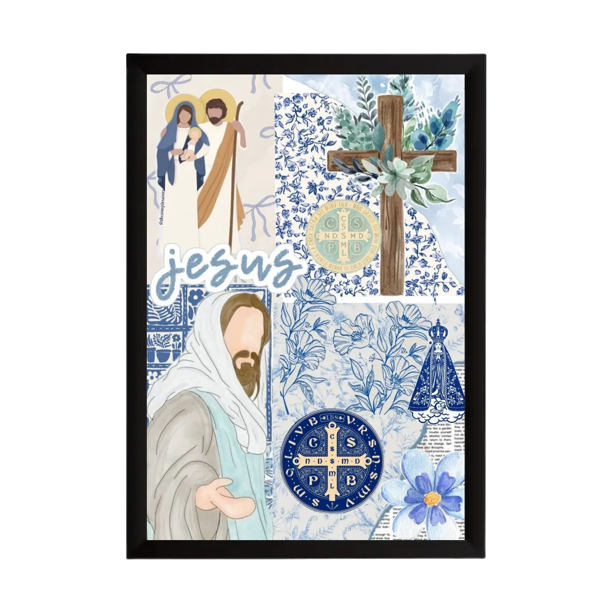 Quadro Mosaico da Fé