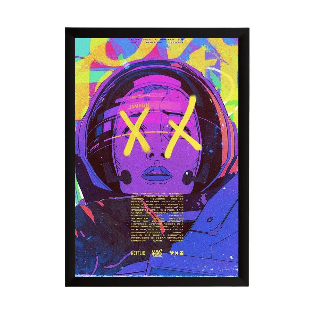 Quadro Love, Death & Robots: Astronauta Neon