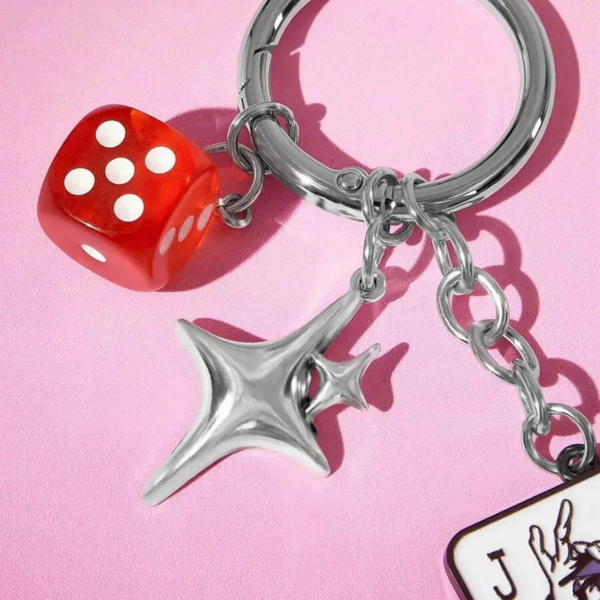 Chaveiro Coringa Arlequina Metal Carta Baralho