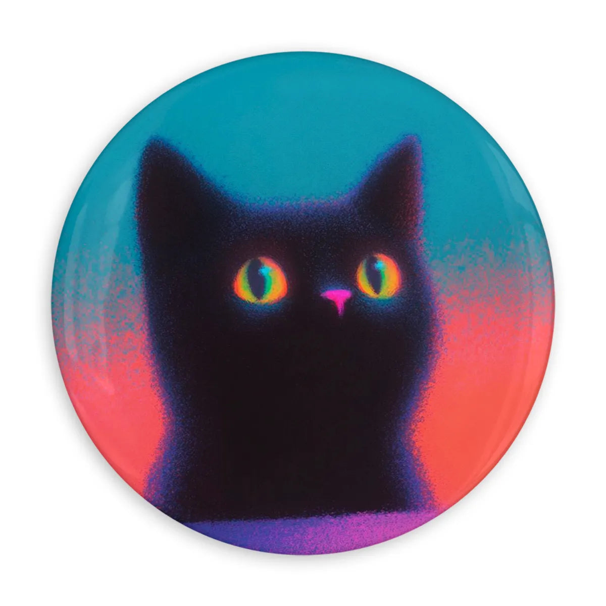 Button Pop Art Gato