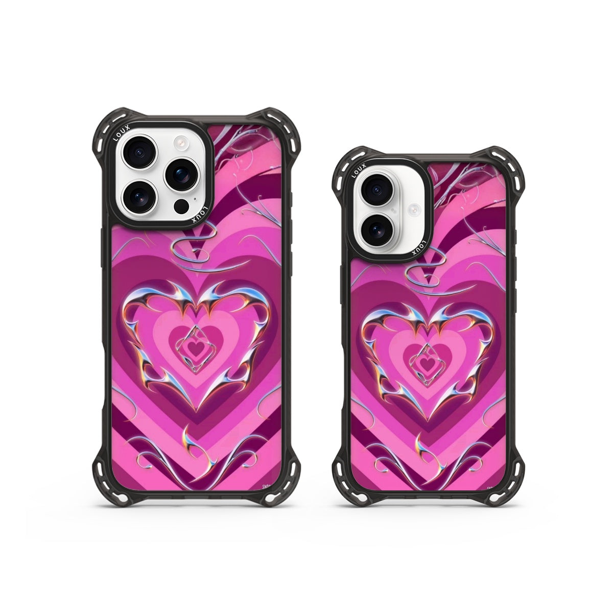 Capa Cyber Love Para iPhone Obsidian Loux