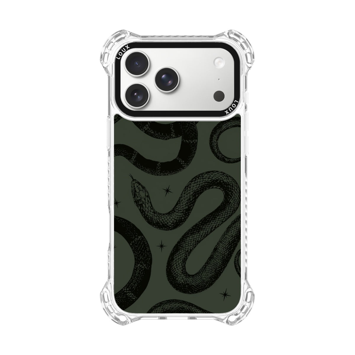 Capa Dark Serpentis Para iPhone Obsidian Loux
