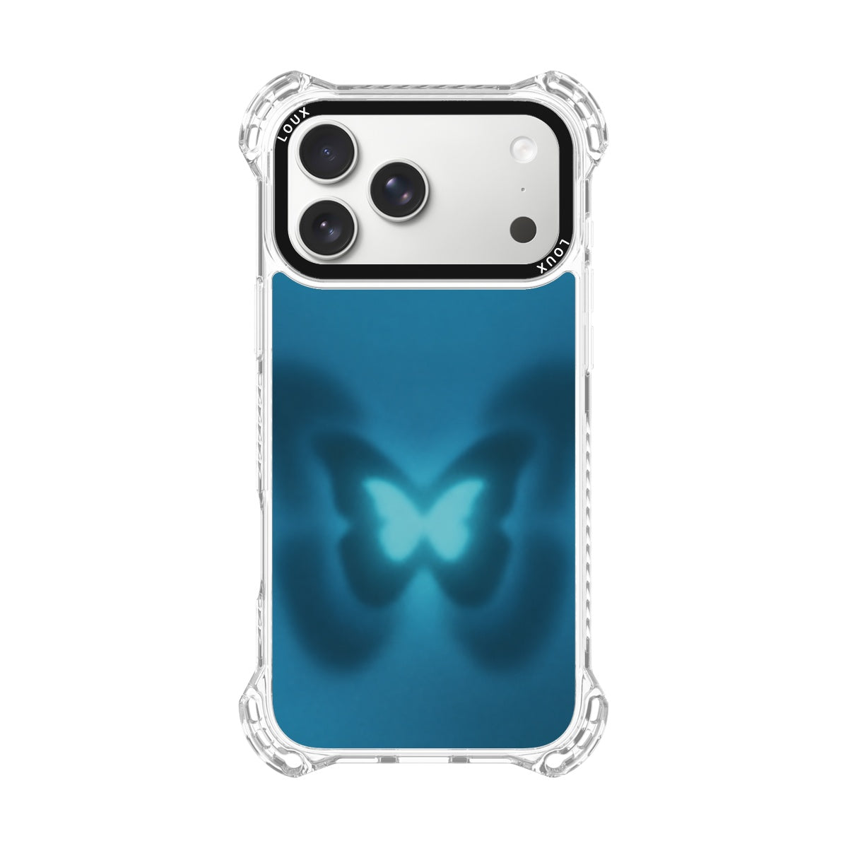 Capa Neon Butterfly Para iPhone Obsidian Loux