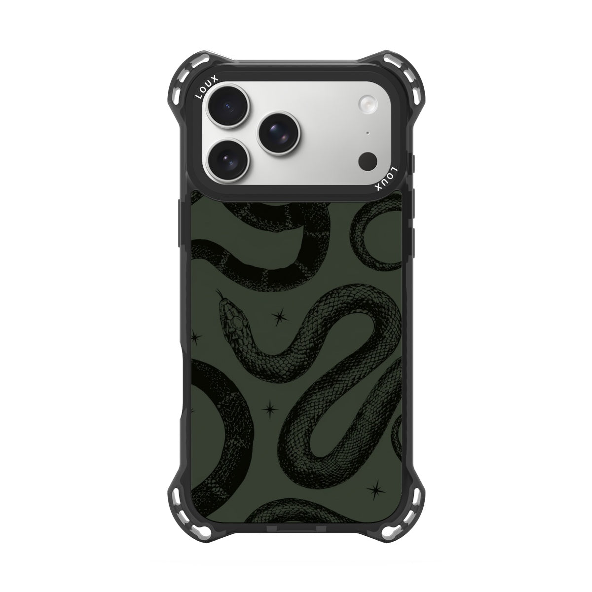Capa Dark Serpentis Para iPhone Obsidian Loux