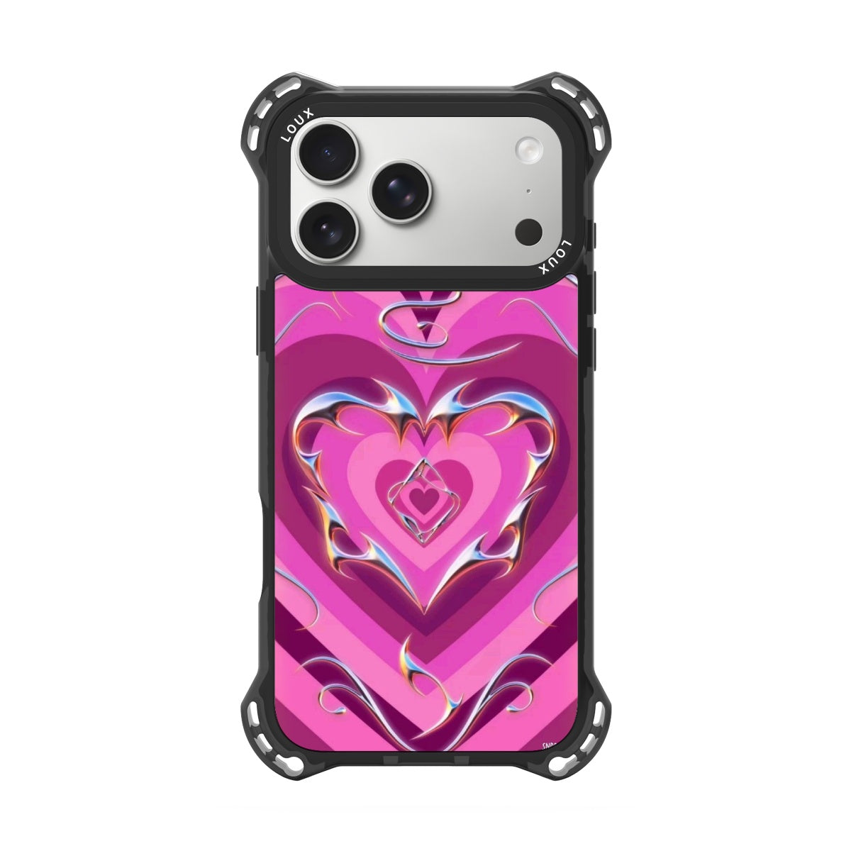 Capa Cyber Love Para iPhone Obsidian Loux