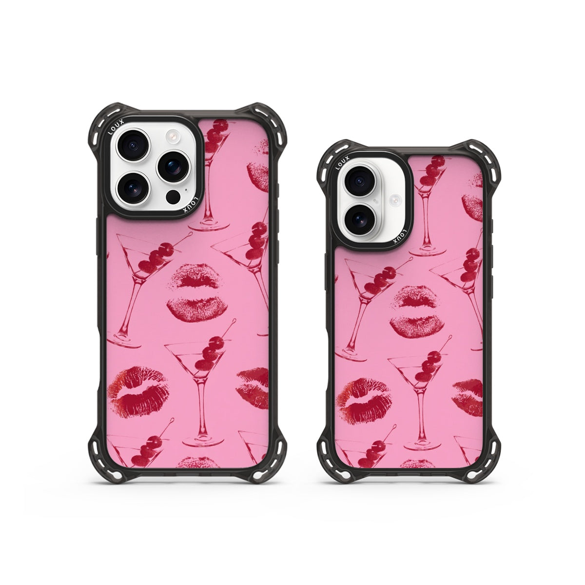 Capa Cherry Kiss Para iPhone Obsidian Loux