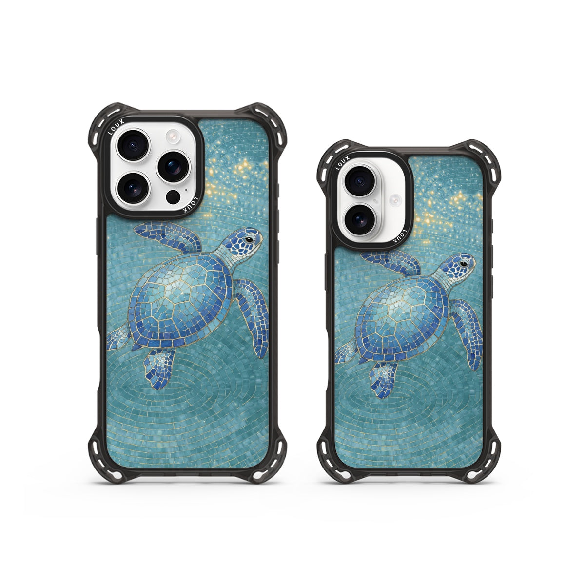 Capa Ocean Mosaic Para iPhone Obsidian Loux
