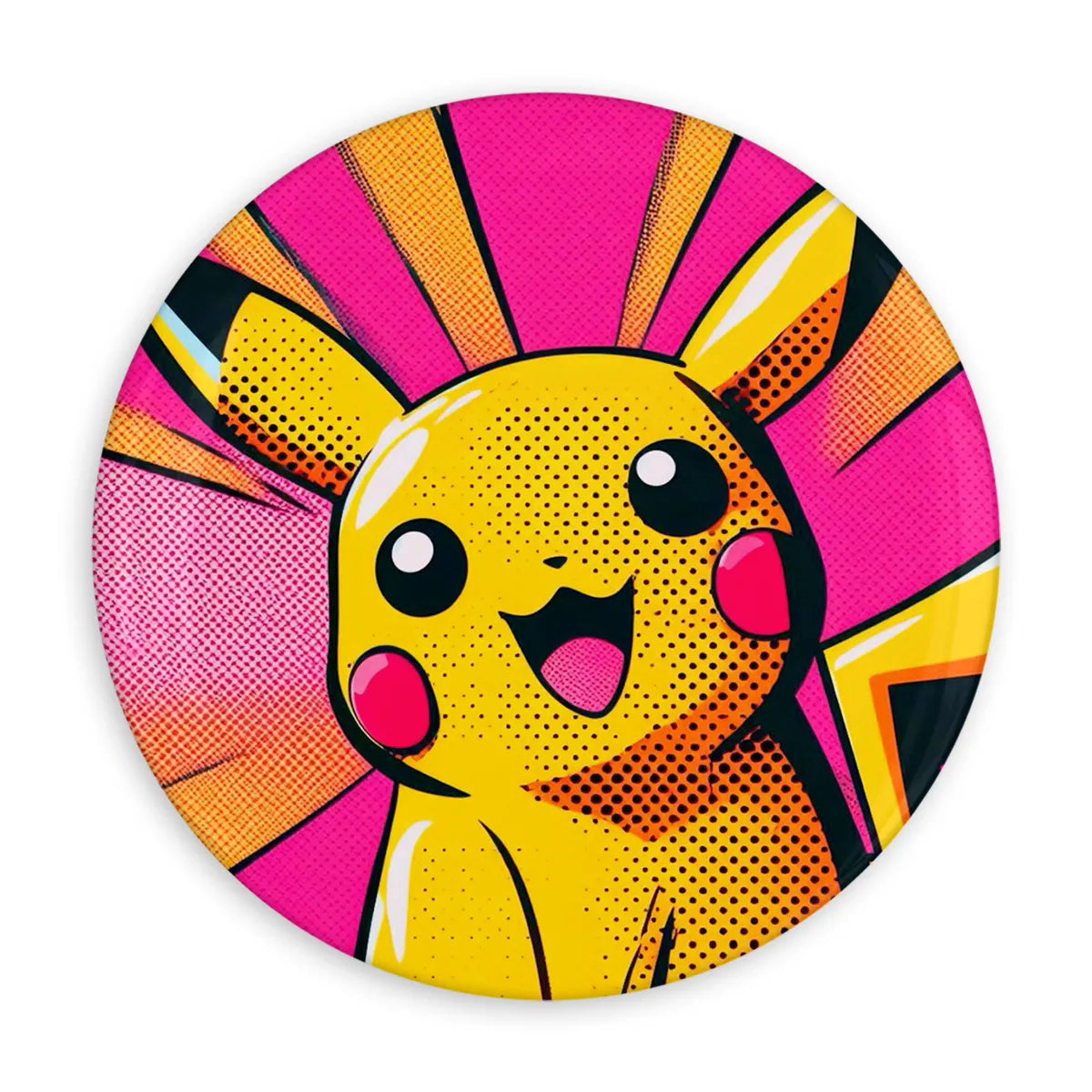Botton Pikachu Choque Halftone