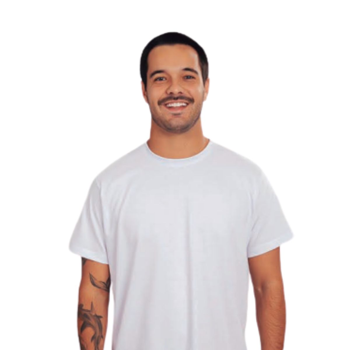 Camiseta Casual Básico 160g – Branco