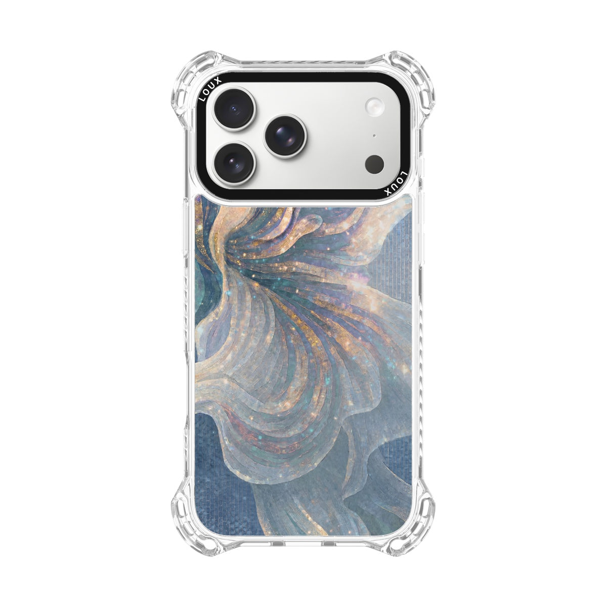 Capa Blue Mosaic Para iPhone Obsidian Loux
