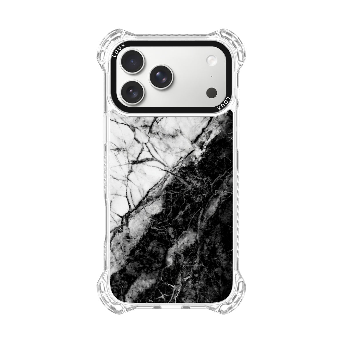 Capa Black Marble Para iPhone Obsidian Loux