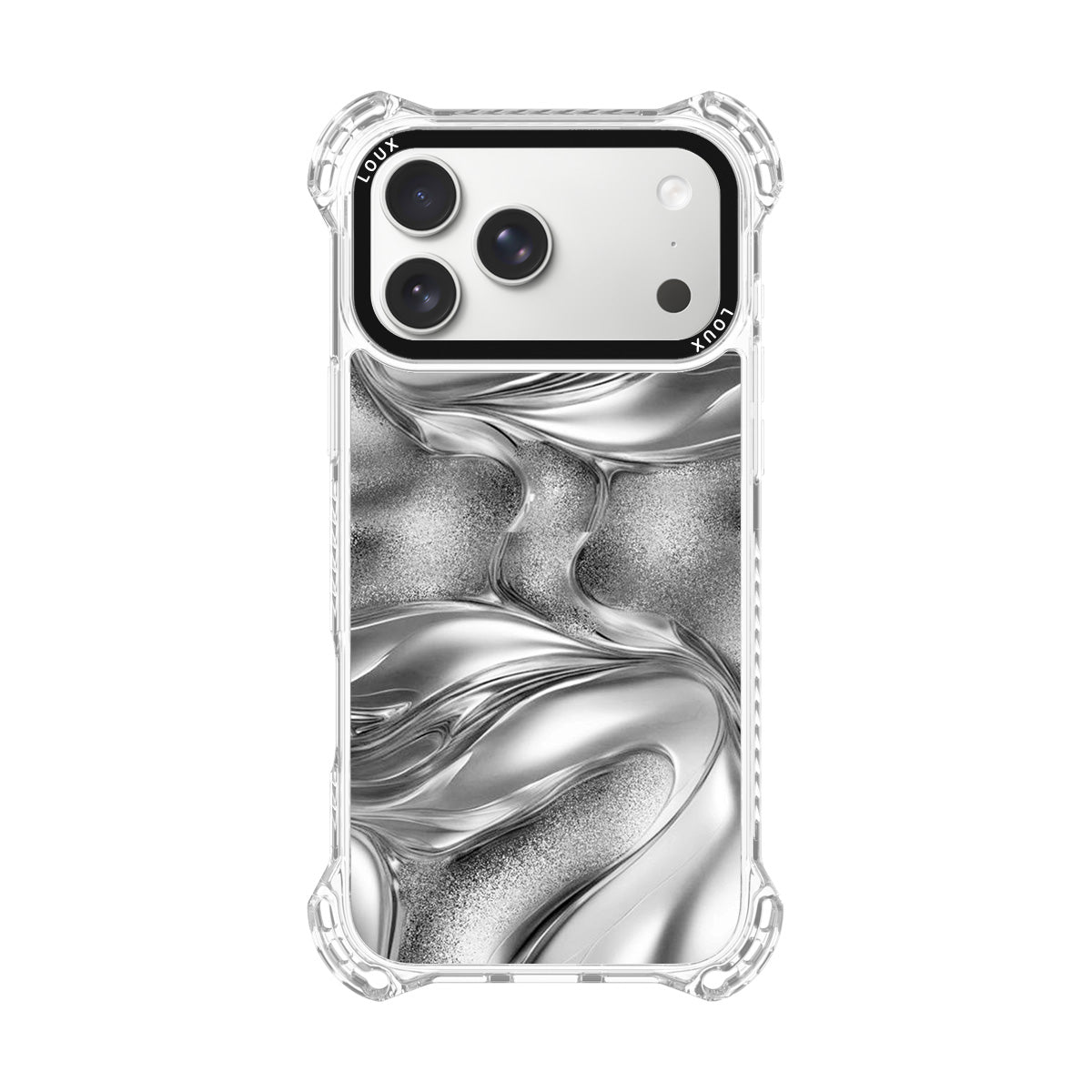 Capa Liquid Silver Para iPhone Obsidian Loux