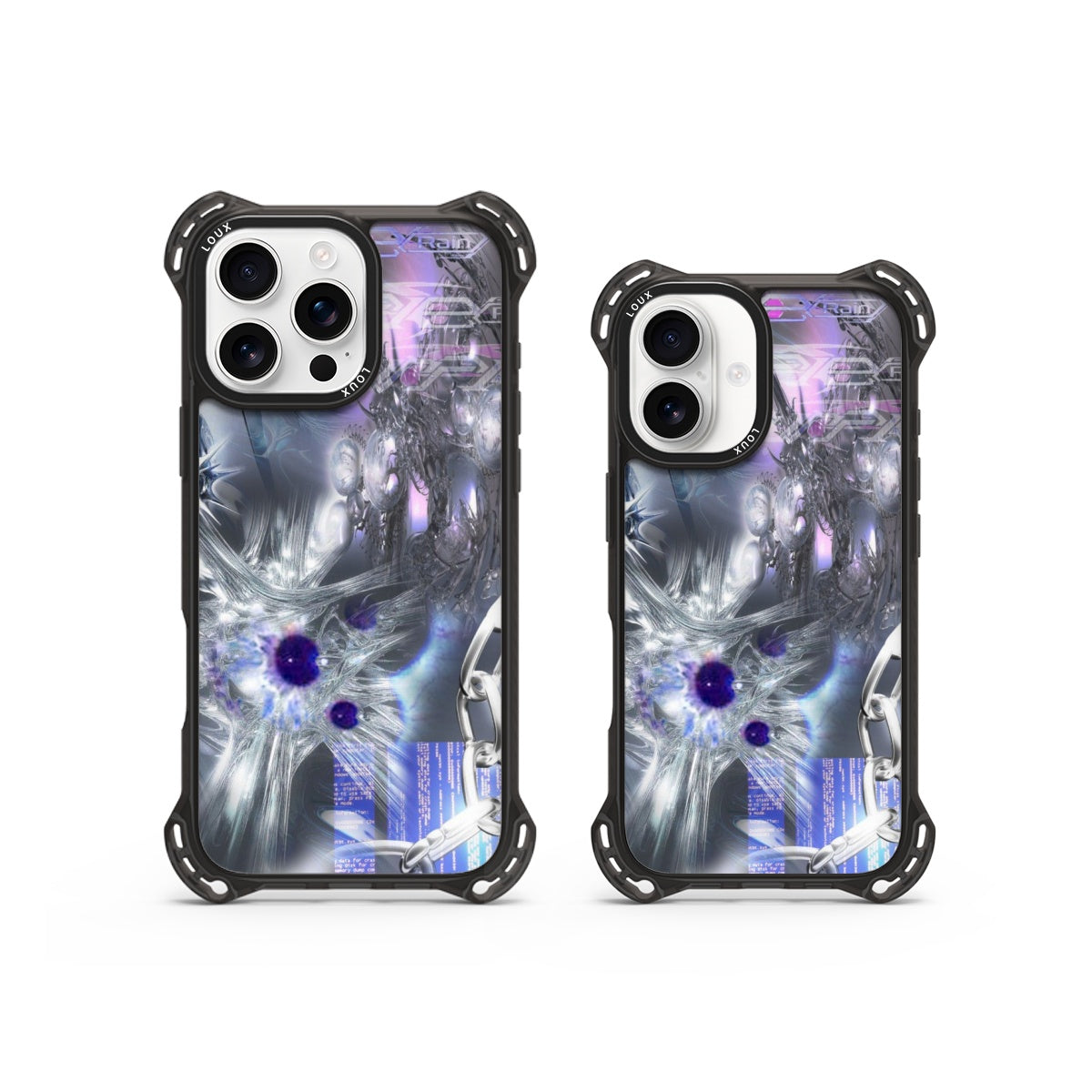 Capa Silver Neural Para iPhone Obsidian Loux