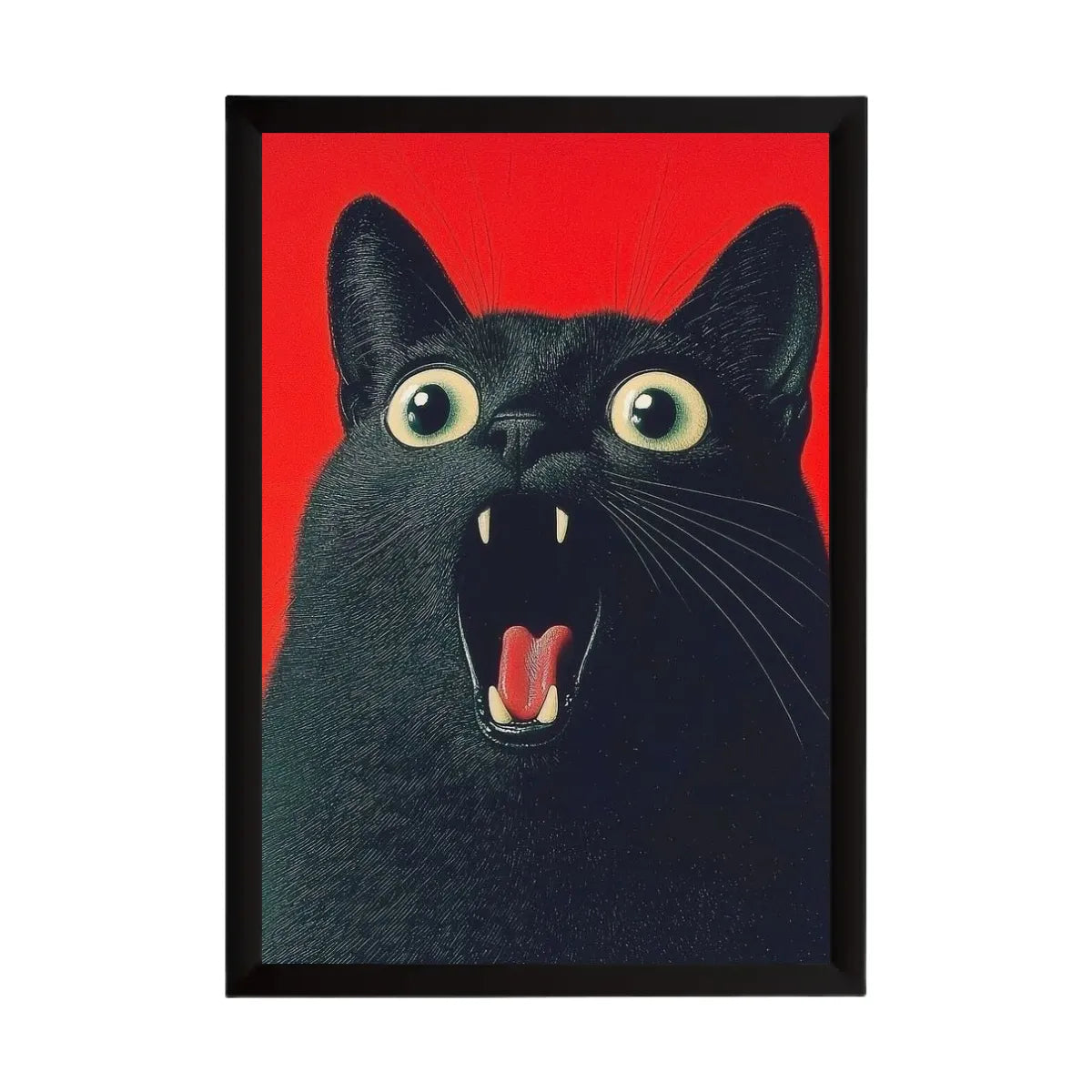 Quadro Gato em Choque