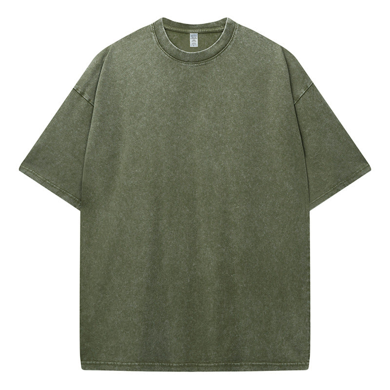 Camiseta Oversized Ample Básica – Verde Mármore GG