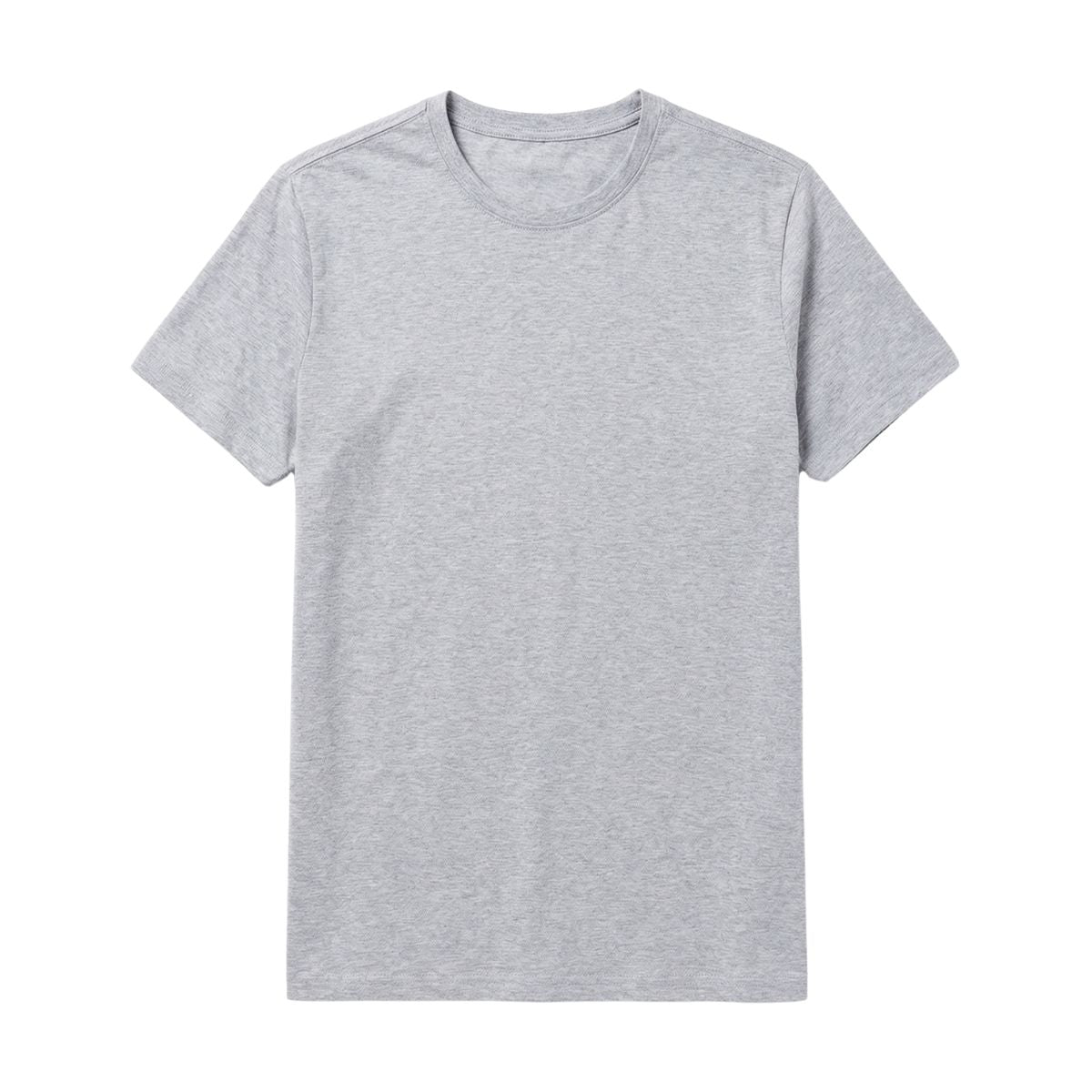 Camiseta Casual Básico 160g – Cinza Mescla Claro