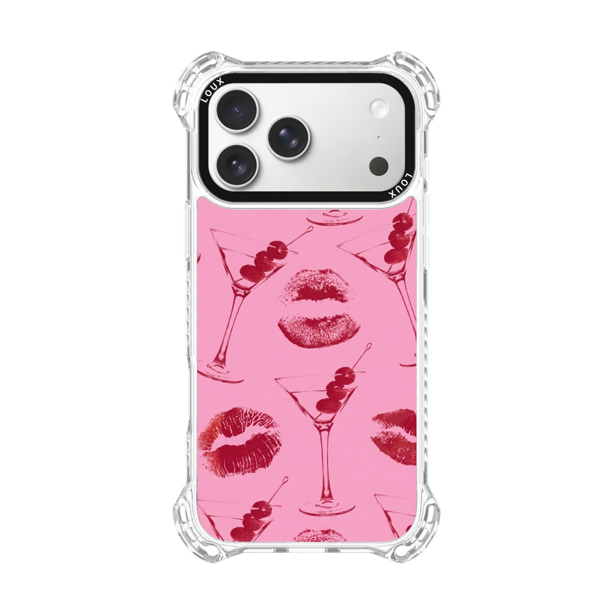 Capa Cherry Kiss Para iPhone Obsidian Loux