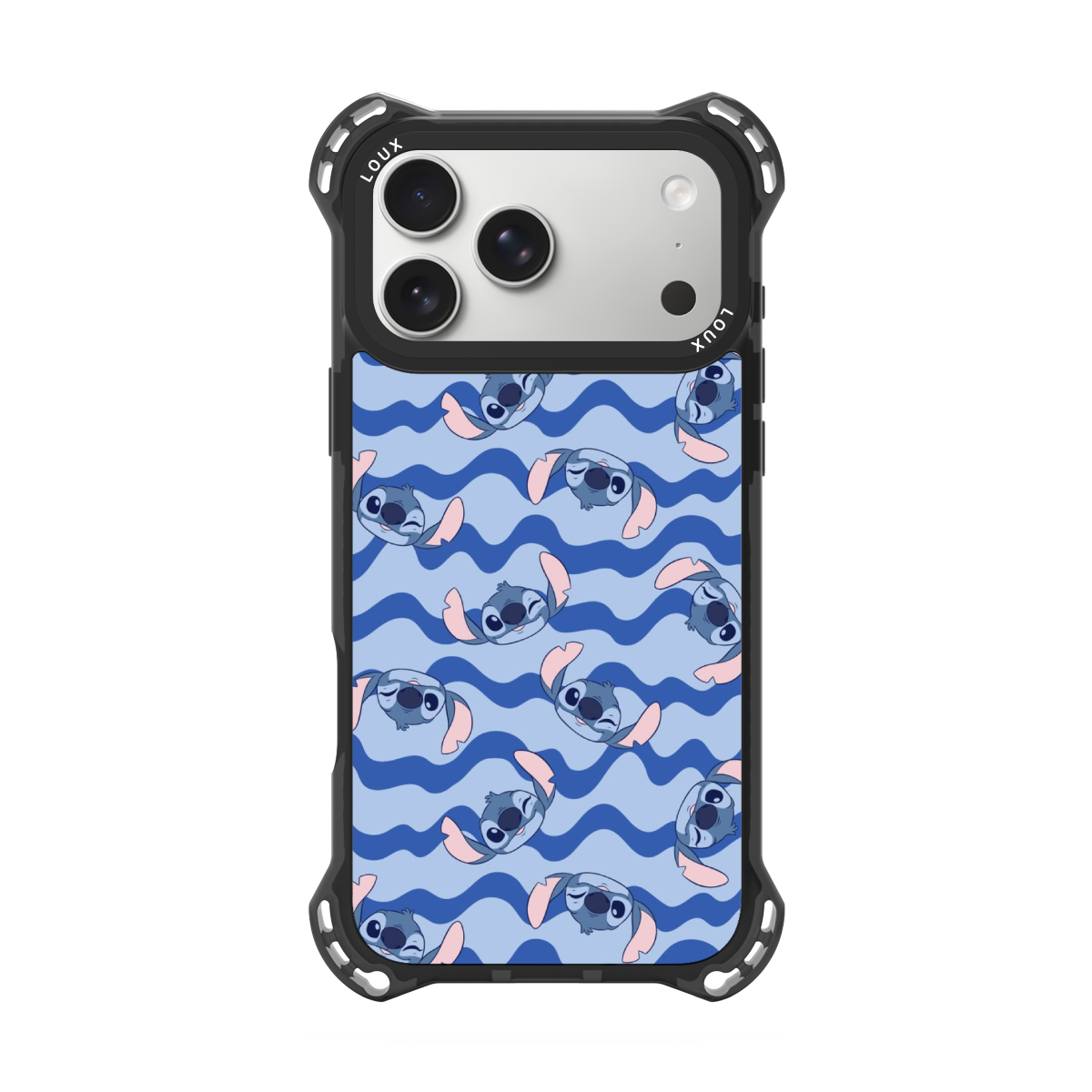 Capa Wave Stitch Para iPhone Obsidian Loux