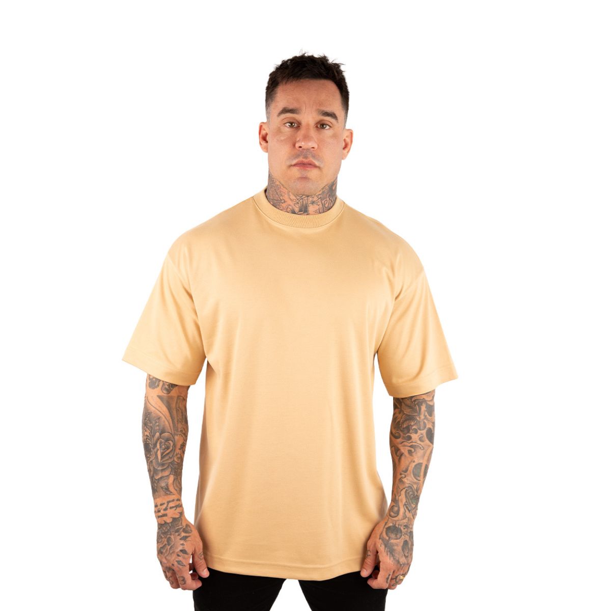 Camiseta Oversized Malhão 210g - Lisa Areia