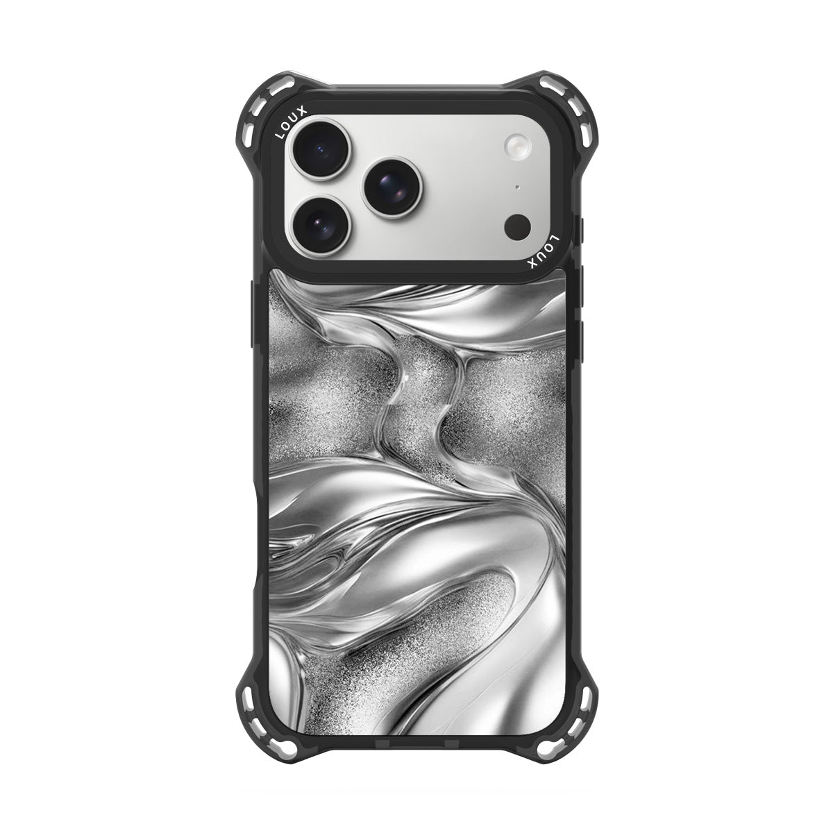 Capa Liquid Silver Para iPhone Obsidian Loux
