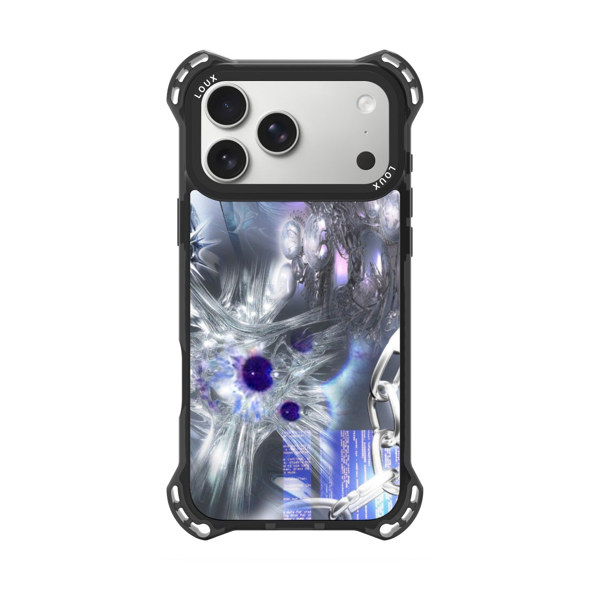 Capa Silver Neural Para iPhone Obsidian Loux