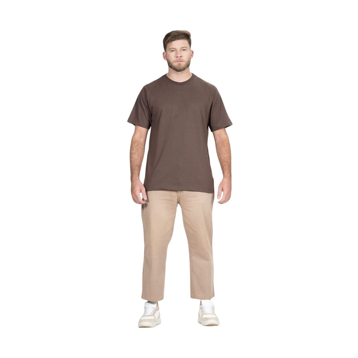 Camiseta Casual Básico 160g – Marrom
