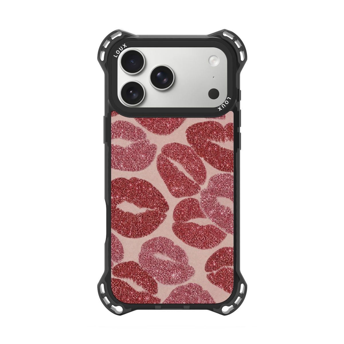 Capa Glam Kisses Para iPhone Obsidian Loux