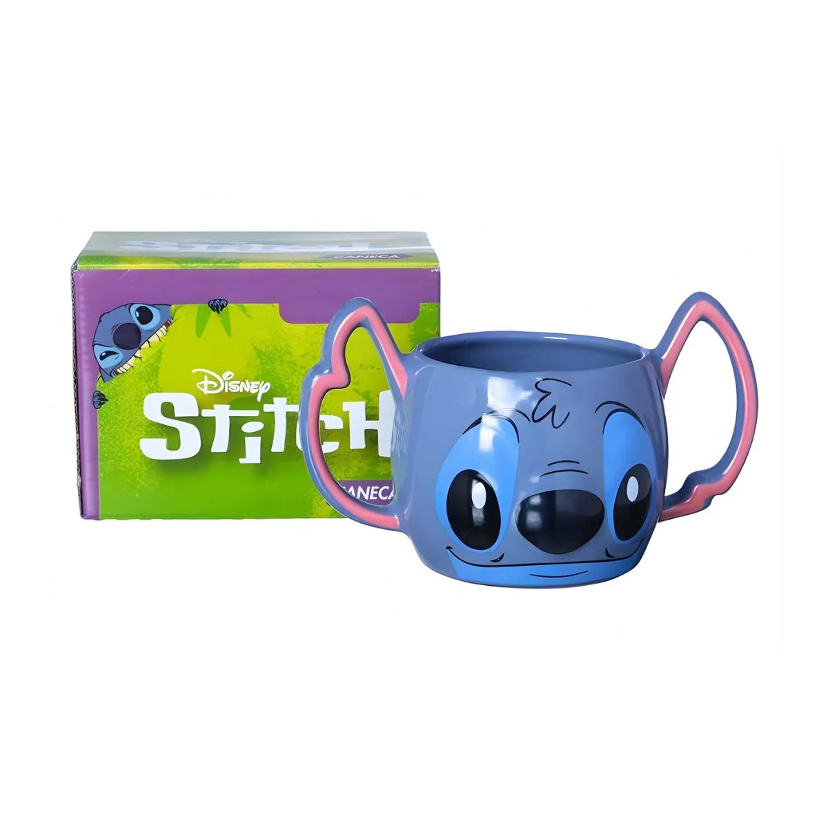 Caneca Stitch Dupla Alça 3D 450ml