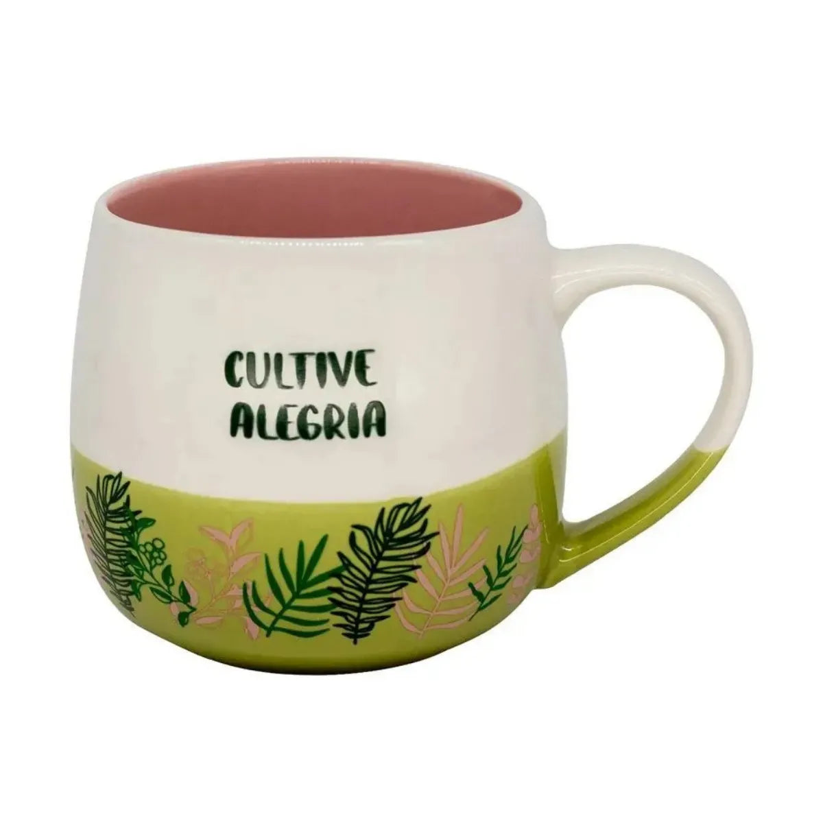 Caneca Semeie Amor e Cultive Alegria Botânica Jardinagem 400ml