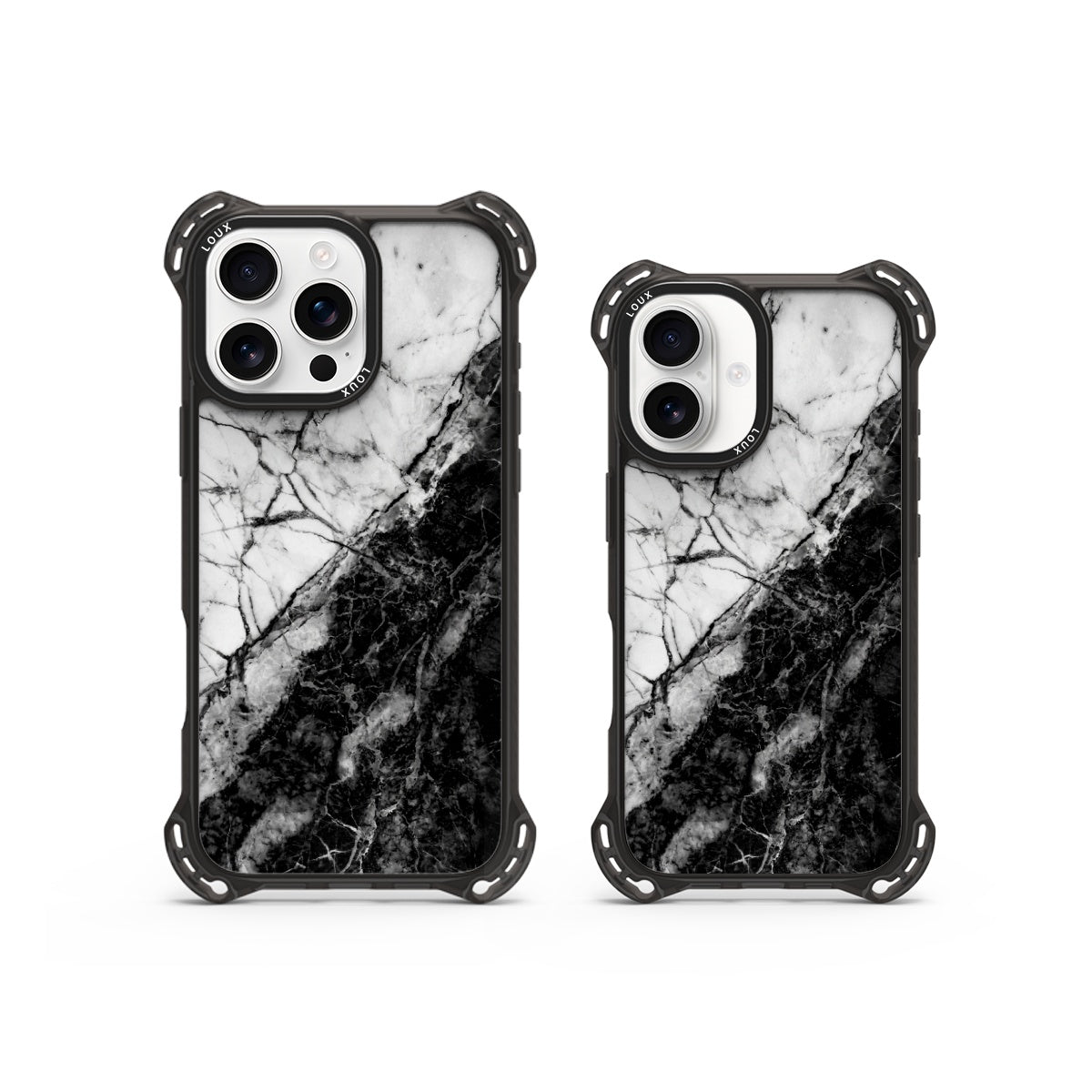 Capa Black Marble Para iPhone Obsidian Loux