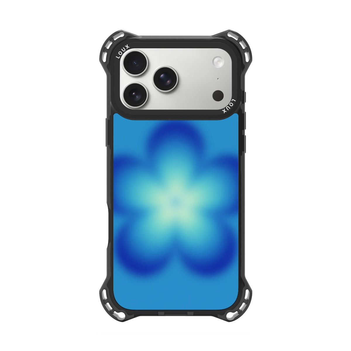 Capa Azure Bloom Para iPhone Obsidian Loux