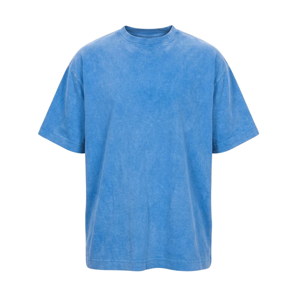 Camiseta Oversized Ample Básica – Azul Mármore