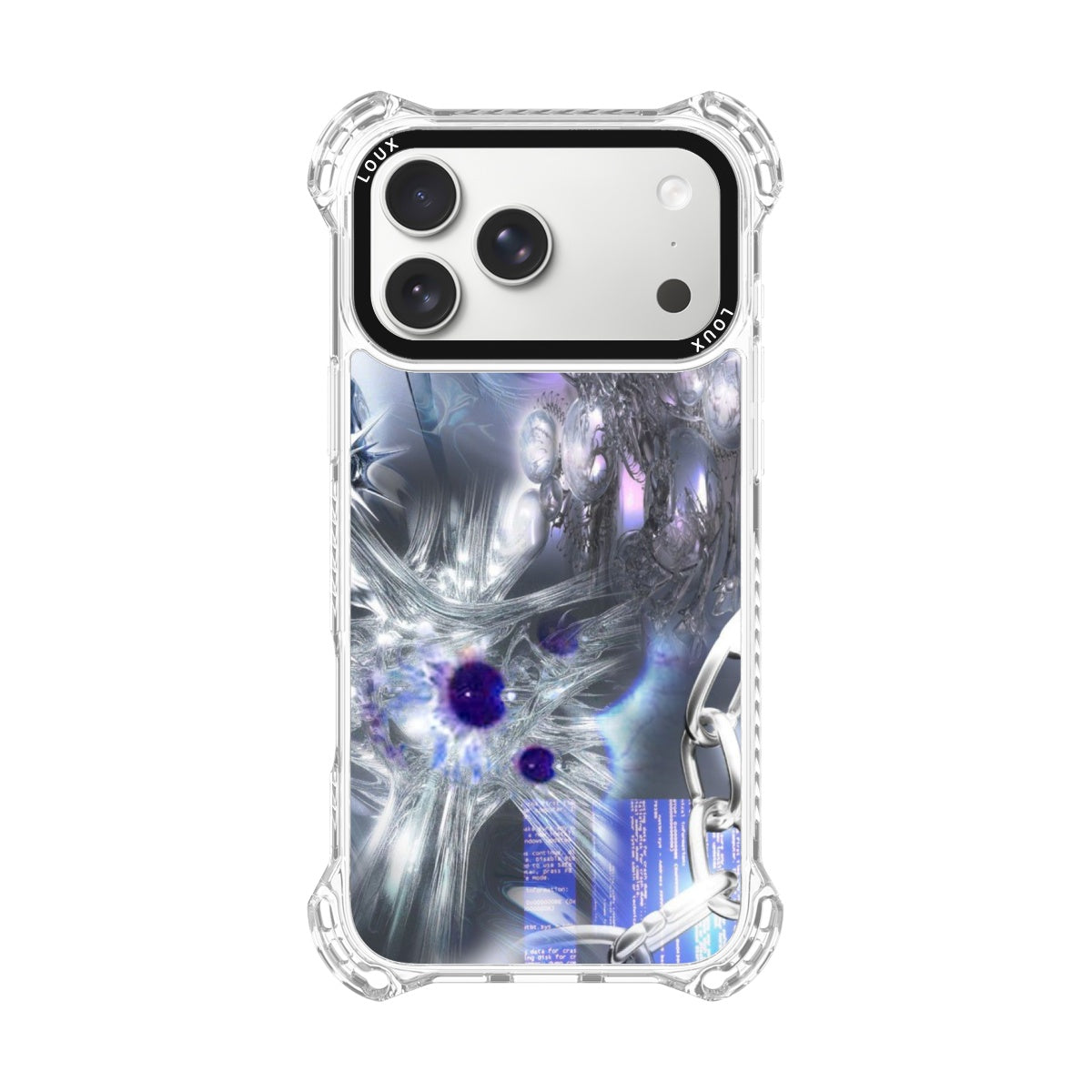 Capa Silver Neural Para iPhone Obsidian Loux