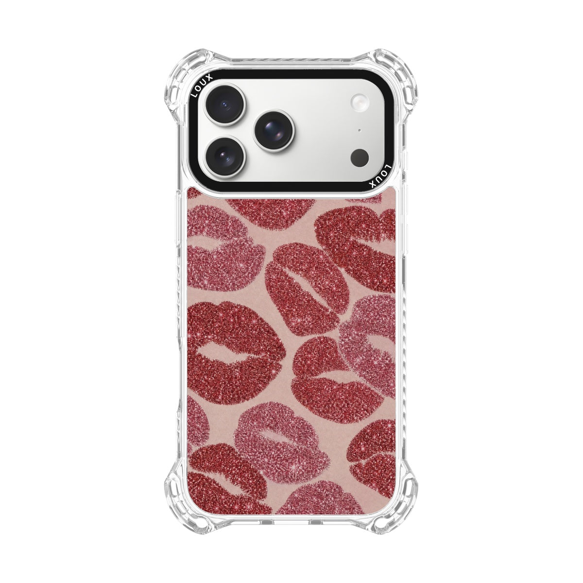 Capa Glam Kisses Para iPhone Obsidian Loux